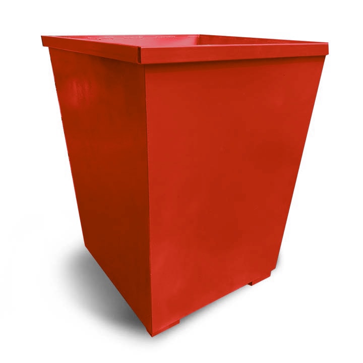 Контейнер КСТ металевий для ТПВ 750 л червоний